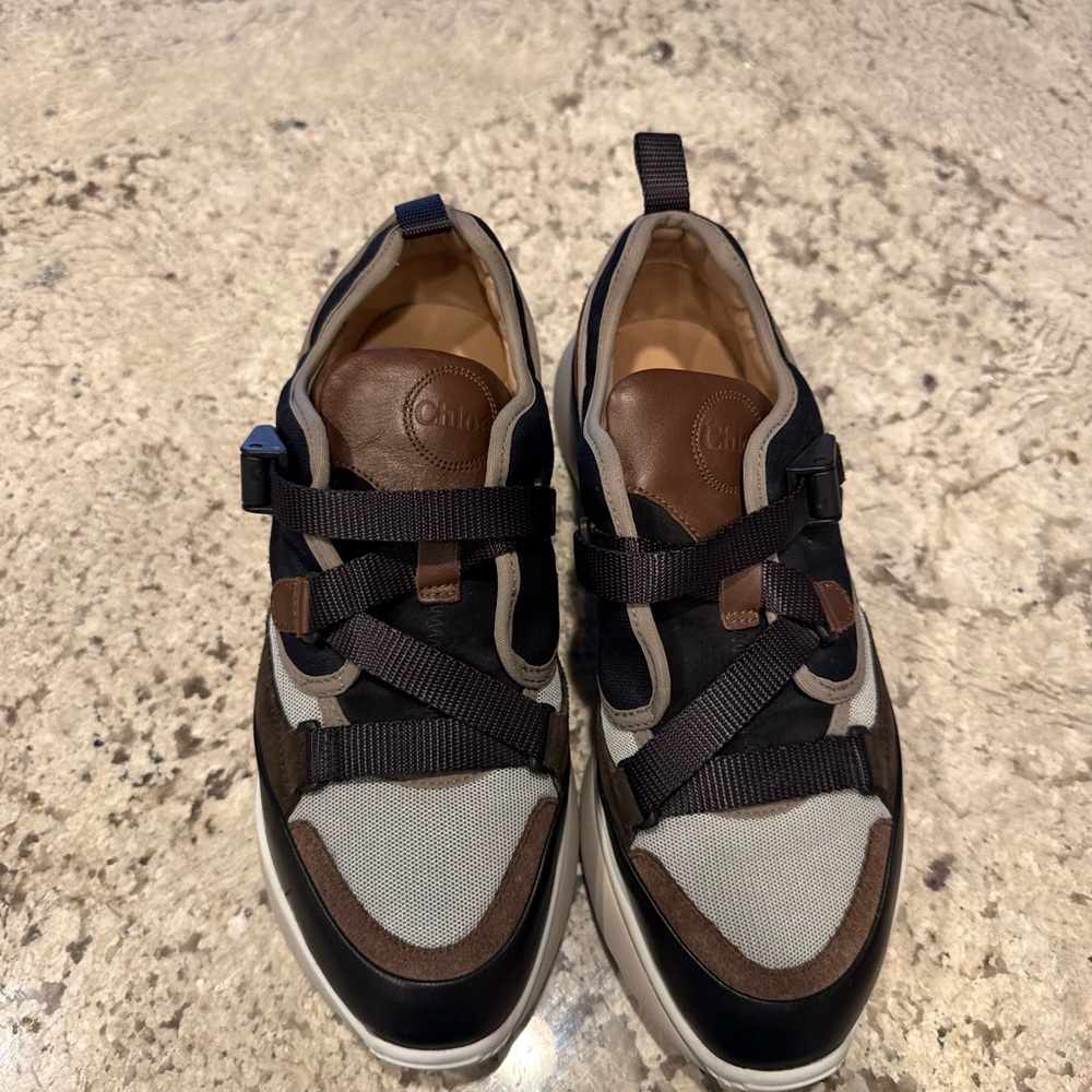 Chloe sneakers leather and suede size 41 US 10.5 - Picture 3 of 7